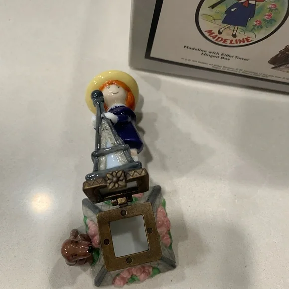 Madeline Collectible Hinged Box with Eiffel Tower - Midwest of Cannon Falls - Picture 3 of 3